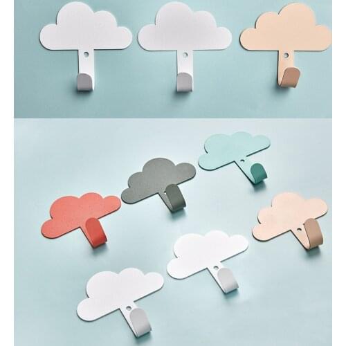 New Nordic Clothes Hanger Wall Mounted Coat Hook Cloud Shape Hook Kid Room Wall Decor Children Room Decorative Hanger