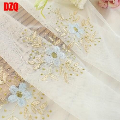 New Pastoral Curtains for Living Dining Room Bedroom Simplicity Embroidered Yarn Translucent Curtains White Curtains