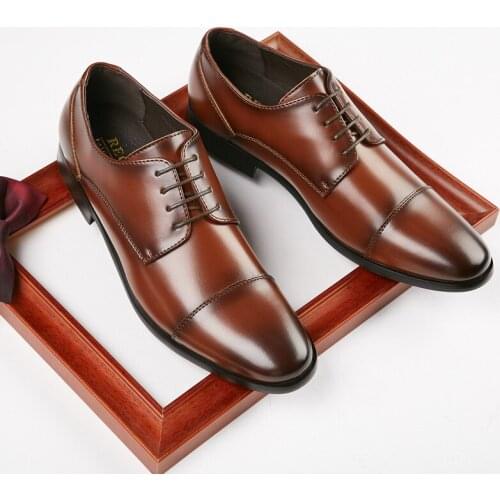 New Classic Business Shoes Mens Formal Dress Gentleman Shoes Professional Office Wedding Mens Single Shoes Men Dress Shoes