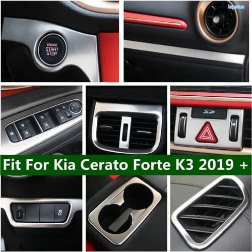 Window Lift / Head Lamps / Warning Lights / Water Cup Holder / Air AC Vent Outlet Cover Trim For Kia Cerato Forte K3 2019 2020