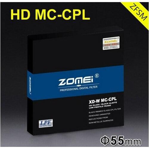 Zomei 55mm HD CPL Polarizer Filter Slim Pro HD 18 Layer MC Circular Polarizing Filter for Canon Nikon Sony Pentax Leica Lens