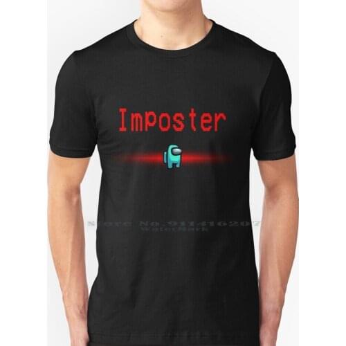 Amoung Us Imposter Shirt T Shirt 100% Pure Cotton Amoungus Imposter Crewmate Gaming Video Game