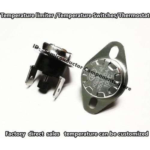 KSD301 KSD303 10A250V 45C 50 55 65 70 80 90 95C Degrees Celsius Manual Reset Thermostat Temperature Switch Temperature Control
