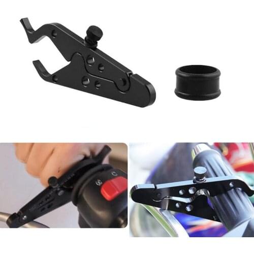 1PCS Aluminum Motorcycle Accessories with Rubber Ring Handlebar Motorcycle Throttle Lock Clip Universal Cruise Control Clamp