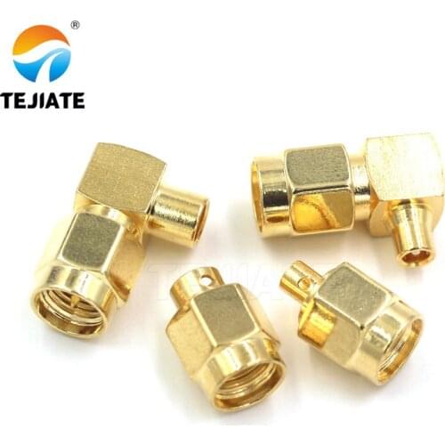 1PCS SMA JB2/JB3 JWB2/JWB3 Connector Male Header Srtaight/Bent Header Half Flexible Steel Welding Adapter Match For RG402/405