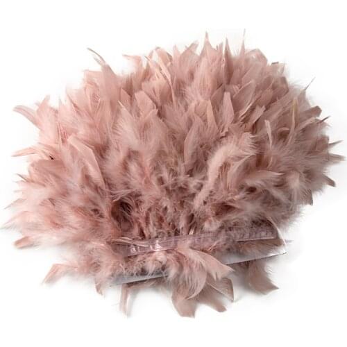 2 Yards/Lot Fluffy Marabou Turkey Feather Fringe Trim For Needlework 10-15cm Plumas Ribbon Wedding Dress Decoration Lamp Plumes