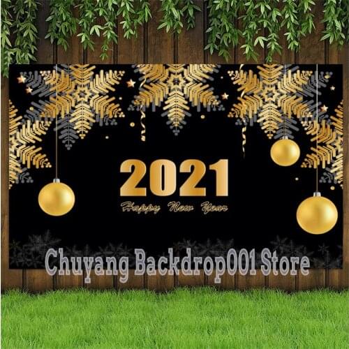 2021 Fireworks Photo Backdrop Happy New Year Firecracker Christmas Party Photography Background Photocalls Banner