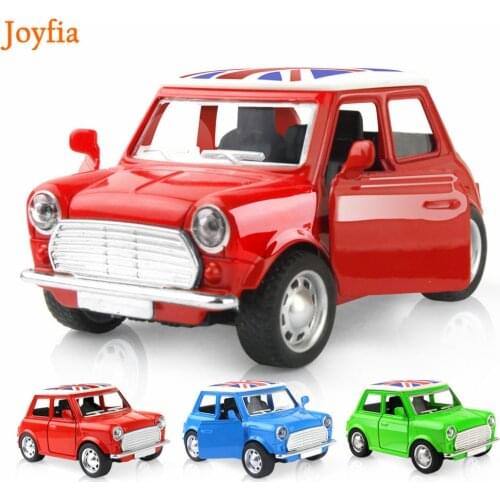 3 Types Mini Vintage Diecast Car Alloy Car Model Toys Vehicles For Boys Flashing Light & Music Car Educational Toys For Kids
