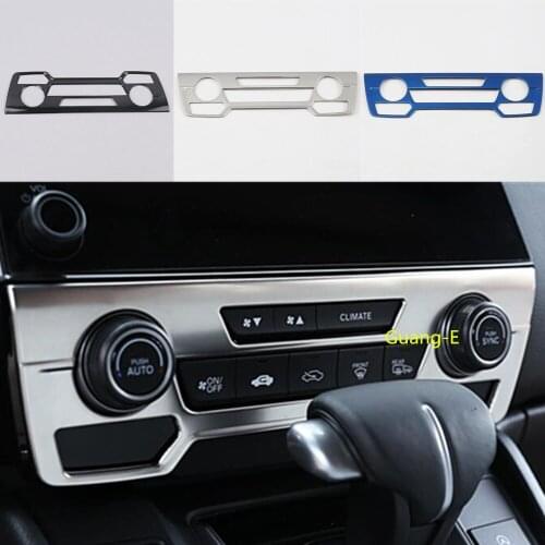 Car Sticker Frame Trim Stainless Steel Condition Conditioning Outlet Vent Switch Panel For Honda CRV CR-V 2017 2018 2019 2020