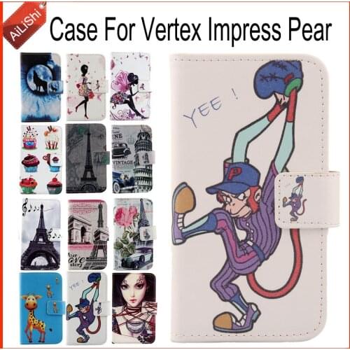 AiLiShi Case For Vertex Impress Pear Luxury Flip PU Leather Case Pear Vertex Exclusive 100% Special Phone Cover Skin+Tracking