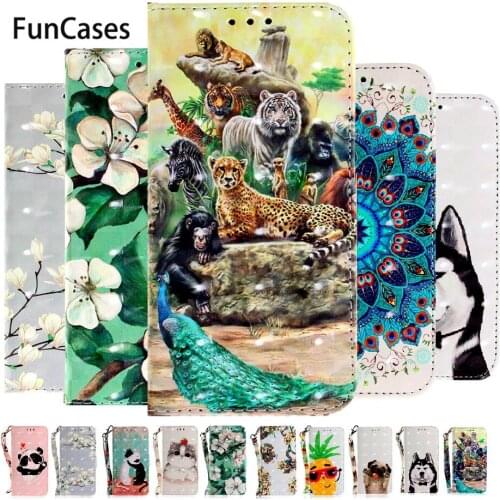 3D Vision Flip Luxury Wallet PU Leather Phone Case For Huawei Y5 2019 AMN-LX1 AMN LX1 LX2 LX3 LX9 Y 5 2019 Case Cover Huewei