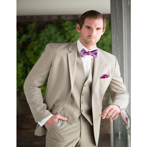 Notch Lapel Formal Men Suits Custome Homme Fashion Terno Masculino Brand Clothing Blazer(Jacket+Pant+Bowtie+Vest+Handkerchiefs)