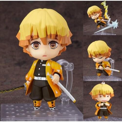 Demon Slayer Kimetsu no Yaiba Agatsuma Zenitsu #1334 Action Figure Model Toy Zenitsu Figurine Cute Toys 10cm