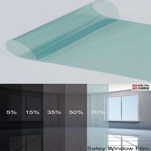 HOHOFILM 70%VLT 1m/3m/5m/6m4mil Window Film UV Proof Film Safety Window sticker Adhesive Sticker Sun Block Heat Solar Protection