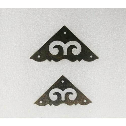 Bulk 31mm/37mm,Triangle Metal Coner Cabochon,Ancient Vintage Corner,Flatback Metal Embellishments Scrapbooking,Wooden Box Decor