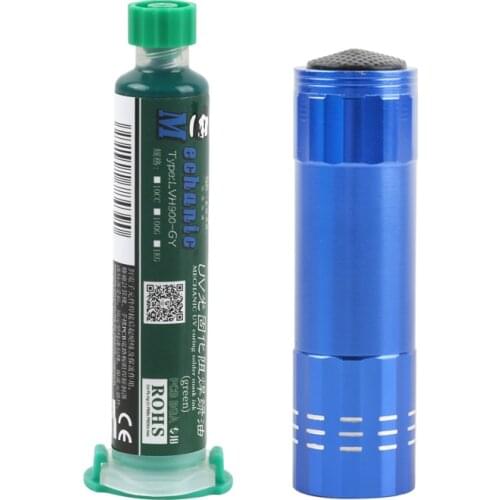 MECHANIC High Quality UV Mask Curable Welding UV Solder Mask Tool+UV Lamp Paint For PCB SMD Circuit Board Solder Welding Fluxes