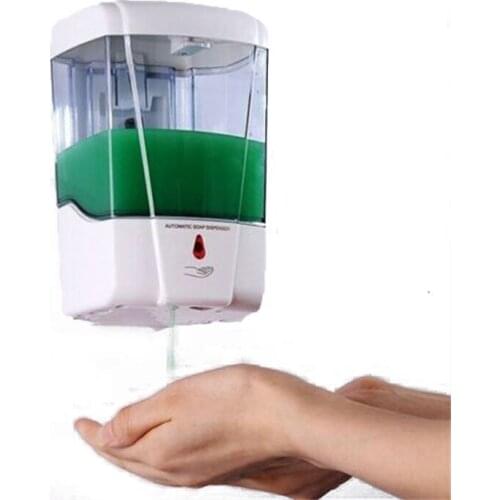 600ml Wall-Mount Automatic IR Sensor Touch Free Soap Dispenser Lotion Pump For Kitchen Bathroom Liquid Soap Dispenser