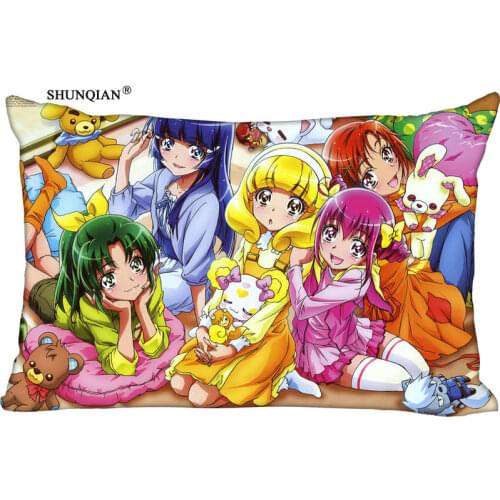 Custom Pretty Cure Pillowcase 45x35cm(One Side) Rectang Zipper Print High Quality Pillowcase Cover