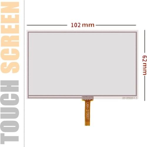New 4.3''Inch TouchScreen for AT043TN24 V.4 102mm*62mm Resistance Handwritten Touch Panel Screen Glass Digitizer Repair