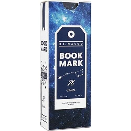 Retro Bookmark Colored Space Bookmark Paper Creative Stationery Tab For Books P9YA