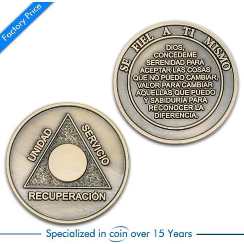 Manufacturer Custom Zinc Alloy Souvenir Metal Challenge Coin