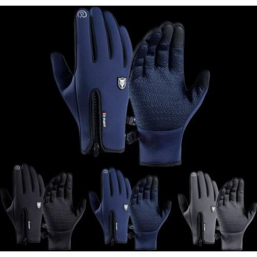 WALK FISH Winter Ice Fishing Gloves 3 Colors Waterproof Anti-Slip Breathable Full Fingers Cut Durable outdoor warm Fishing Glove