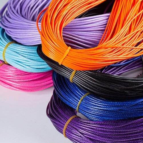 10pcs Waxed Necklace Cord with Clasp Necklace Rope Jewelry Making Accessories Cord New Durable Fashion Elegant DIY Bracelet