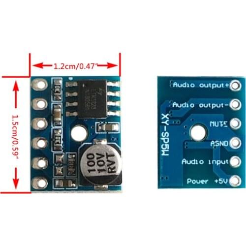 XY-SP5W 5128 Digital Amplifier Board Class D 5W Mono Amplifier Module