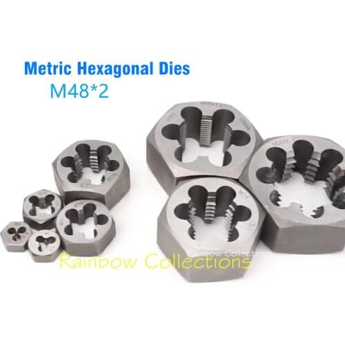 1pcs High Quality High Hardness HSS Thread Cutting Metric Hexagonal Dies M48*2