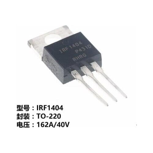 10pcs/lot IRF1404 FET 40V 162A TO-220