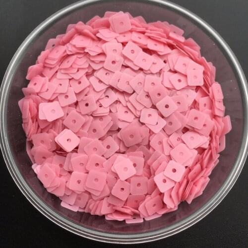 3500pcs/lot 5mm Small Square Flat Loose Sequins Paillettes Sewing,Wedding Craft,Women Kids DIY Garment Accessory Dull Matt Pink