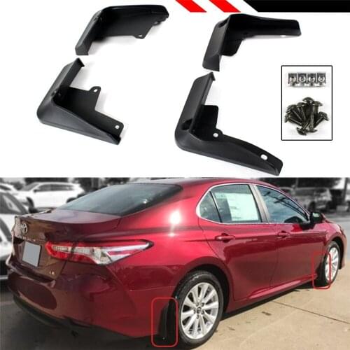4pcs Front Rear Mud Flaps ABS Mudguard Fenders Splash Guards Car Accessories for Toyota Camry 2018 SE XSE