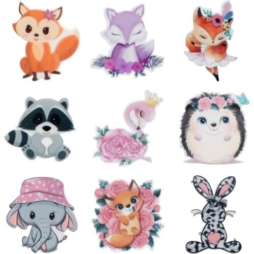 Fox Animal Acrylic Flatback Planar Planar Resin For Handmade Phone Case Hair Accessories,5Yc17996
