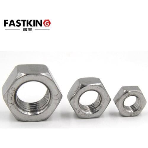 100Pcs 6#-32 ANSI 304 Stainless Steel A2 Hex Nuts Hexagon Nut