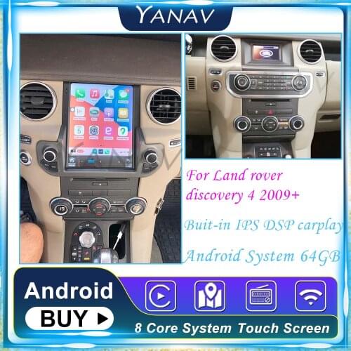 128G Car Radio Carplay For Land Rover Landrover Discovery 4 2009+ Multimedia Carplay 2 Din Android Stereo Head Unit GPS Navigati