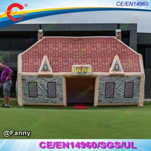Free air ship to door,2019 new design Inflatable Pub,10x5x5m Outdoor durable inflatable serving bar,Inflatable Pub Tent For sale