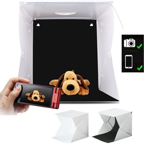 Dual Color Backdrop LED Light Photography Photo Studio Box Softbox Shooting Tent