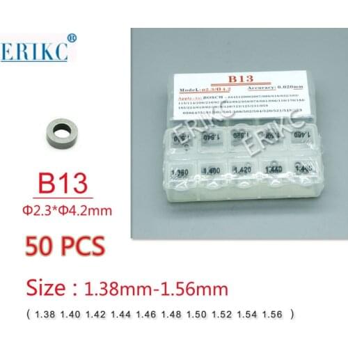 ERIKC B13 Fuel Injector Nozzle Valve Washer Shims and Common Rail Diesel Adjustment Gaskets Size 1.38---1.56mm Grinding Tools