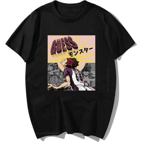 Haikyuu Tendou Satori W Back Print T Shirt Men Kawaii Tops Cartoon Karate Graphic Tees Tee Shirt for Men Unisex Harajuku Shirt