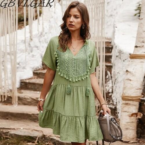 GBVLGAR Short Sleeve Dresses