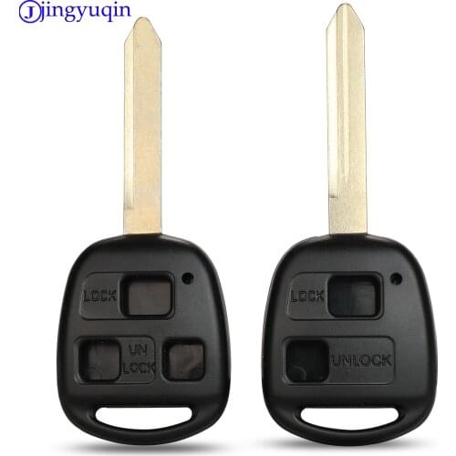 Jingyuqin Remote Car Key Shell Case For Toyota Yaris Carina Corolla Avensis Cover Toy47 Blade