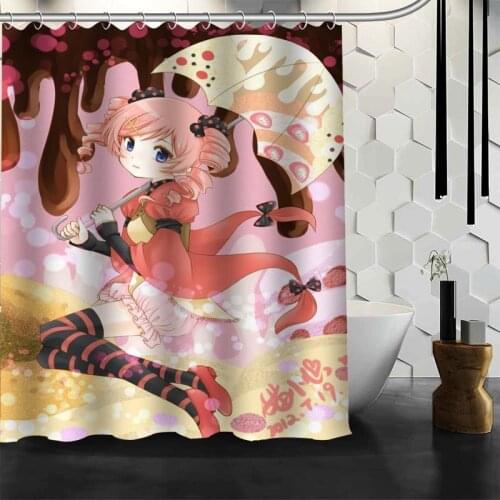 Best Sell Charlotte Girl Shower Curtain Polyester Fabric Printing Bathroom Curtain Waterproof Bathroom Products With Hook