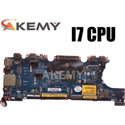 For DELL Latitude E7470 Laptop Motherboard With SR2F1 i7-6600u CPU CN-0VNKRJ 0VNKRJ AAZ60 LA-C461P DDR4 100% Tested Fast Ship