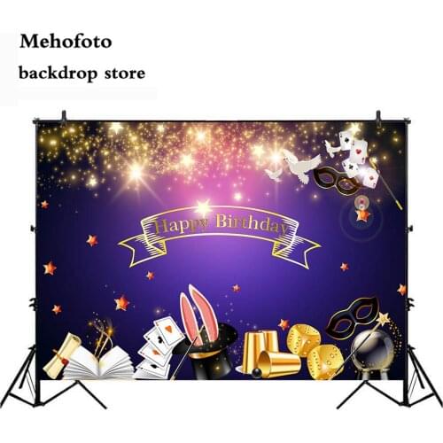 Mehofoto Happy Birthday Theme Parties Decoration Photography Backgrounds Magic Rabbit Photo Backdrop Studio Theme Party 116