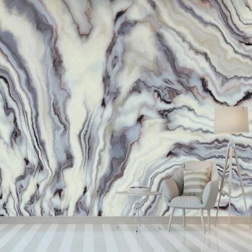 Custom 3D Mural Wallpaper Modern Abstract Lines White Stone Grain Background Wallpapers Wall Painting Living Room Bedroom Decor