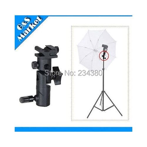 New Swivel Flash hot shoe umbrella holder for studio light stand bracket type E 600EX-RT/580EX II/580EX/550EX/430EX II/430EX