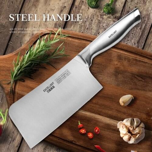 Meat Knife Kitchen Stainless Steel Chinese Cleaver Knife Vegetable Fruit Cutting Cooking Knives Tool Kitchen Accessories Knife