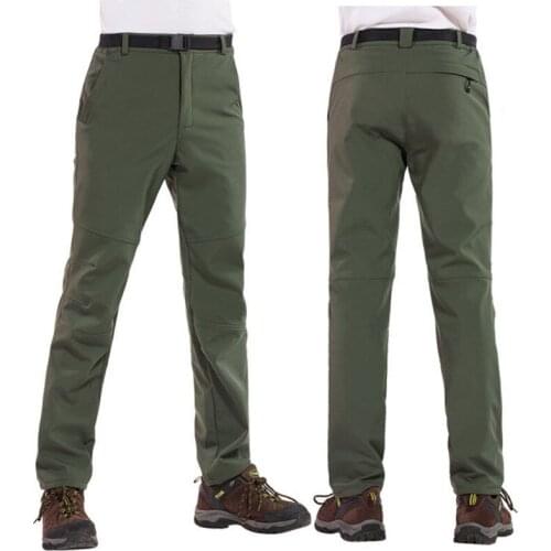 Warm Winter Woman Men Soft Shell Pants Waterproof Outdoor Camping&hiking Pants Travel Fleece Windproof Skiing Trousers