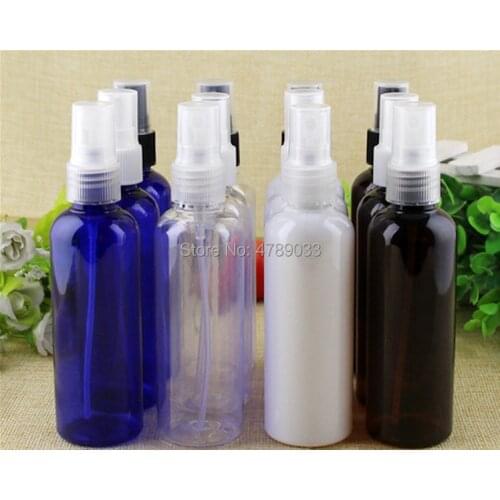 10/30/50pcs 100ml Plastic Portable Small Empty Spray Bottle For Make Up And Skin Care Refillable Travel Bottle