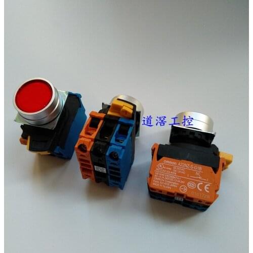 With Light Self-Locking Button Switch A22NL-MNA-TRA-G102-RC